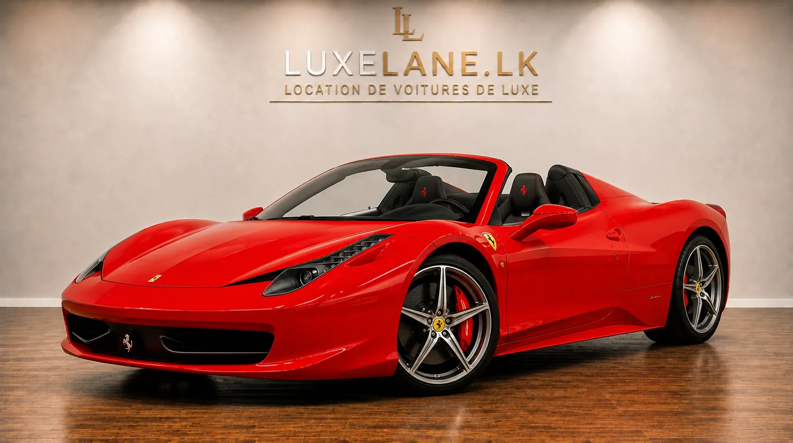 Ferrari 458 Spider rental